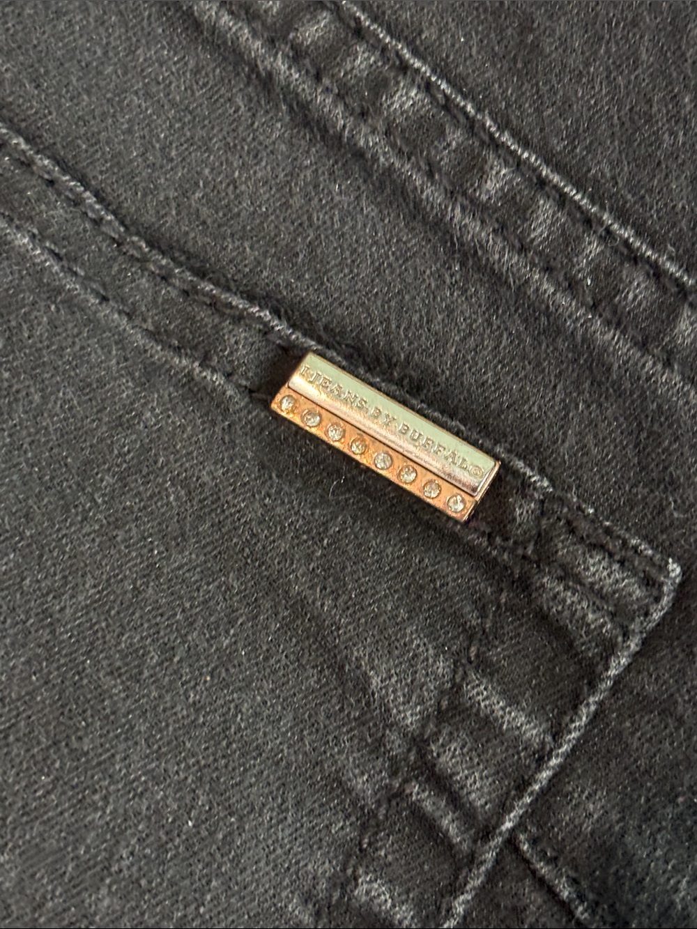 Black distressed jeans